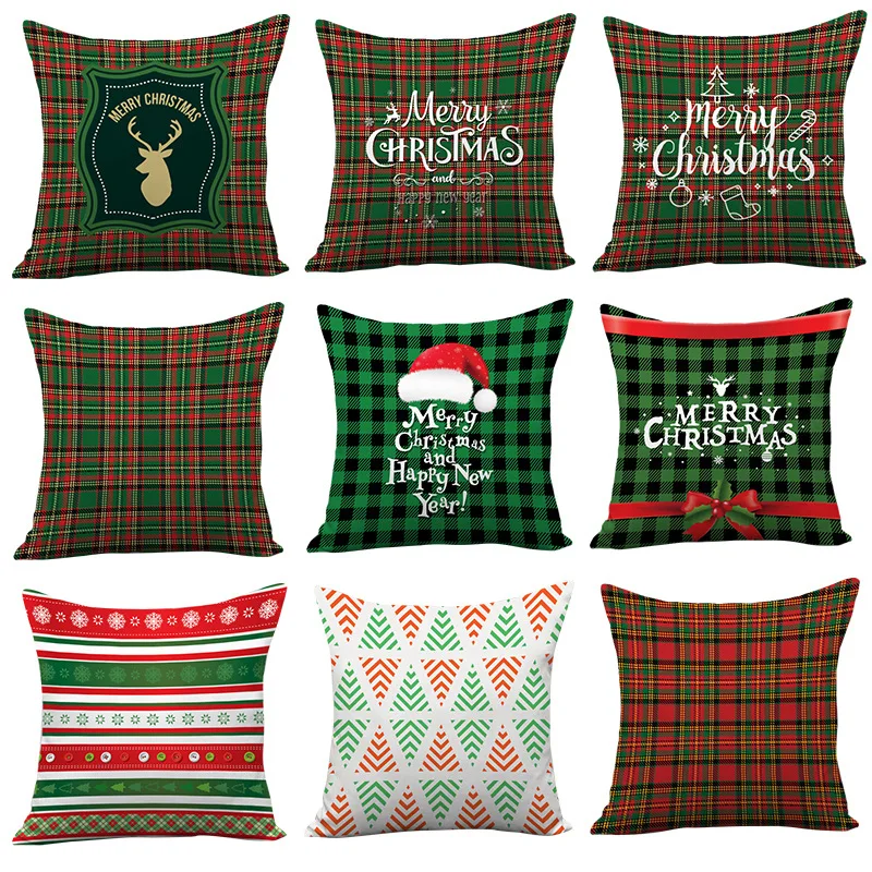 

Christmas Pillowcase Bedside Pillow Christmas Sofa Couch Pillows Christmas Pillow Cover 50x50CM 1PC