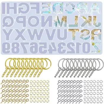 

1 Set Alphabet Resin Silicone Molds Set Backward Casting Letter Number Epoxy Molds for Resin DIY handmade 40a
