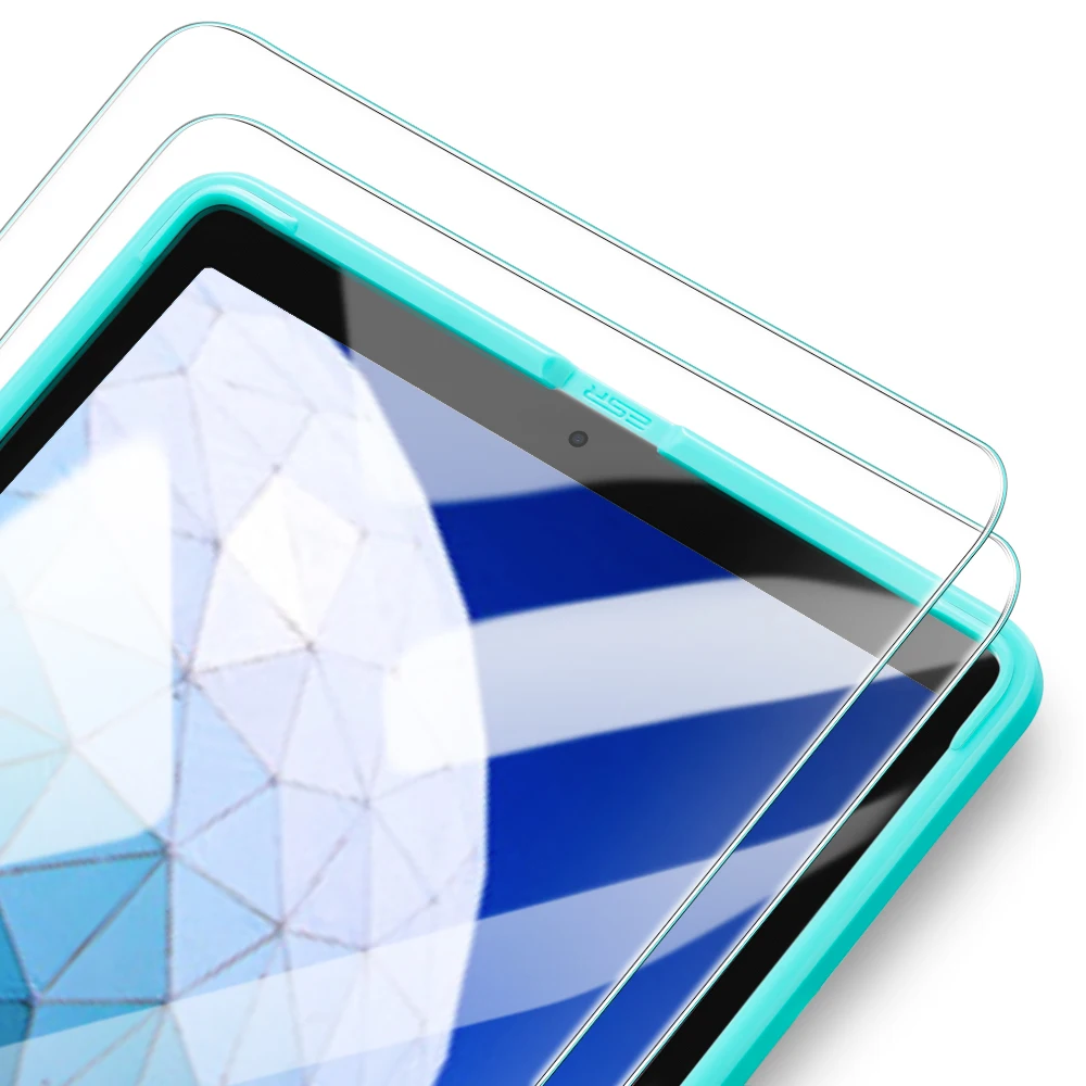 2pcs ESR закаленное стекло для iPad 7 Generration 10,2 Air 3 iPad Pro 10,5 Защитная пленка для экрана 9H стеклянная пленка для iPad 7th Gen Air3 2pc - Цвет: 2pcs