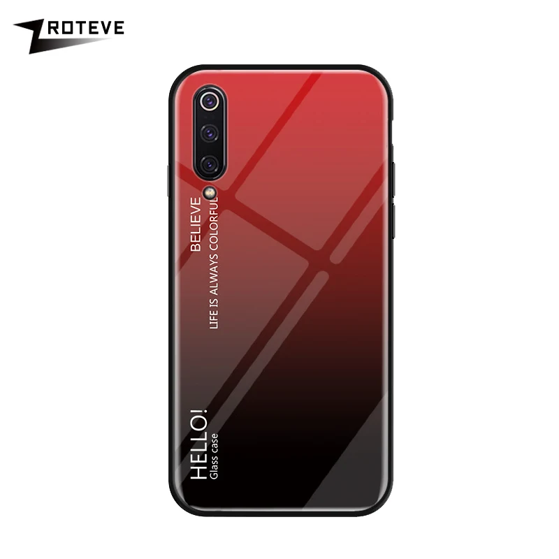 IQOO Pro Чехол Zroteve Роскошная силиконовая рамка стекло Coque для OPPO IQOO NEO 855 845 чехол Обесцвечивающий закаленное стекло задняя крышка IQOO - Цвет: Красный