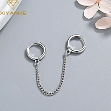 XIYANIKE, 925 пробы, серебряные, новые простые геометрические серьги-гвоздики, очаровательные, Женские Ювелирные изделия, предотвращают аллергию, модные, вечерние, аксессуары