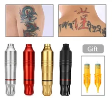 Manooby профессиональная татуировка ручка роторная татуировка машина& Перманентный макияж ручка мотор иглы