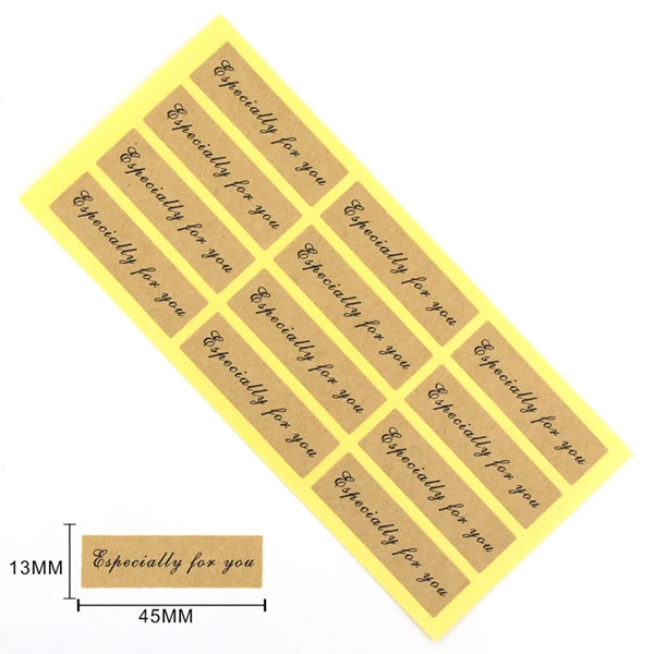 120 шт/10 листов рождественские наклейки Спасибо наклейка счастливая Подпись дня рождения подарки украшения специально для Вас стикер s DIY - Цвет: 46