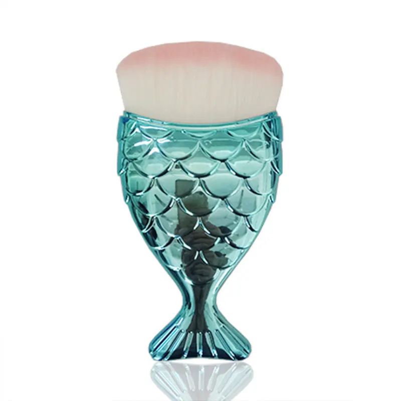 1 шт. Русалка флуоресцентная пудра румяна для основы контура растушевки Кисть