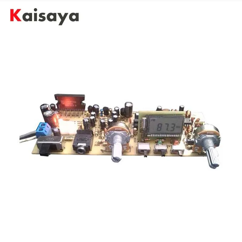 

Stereo FM Radio Board Digital Frequency Modulation Radio Board Serial Port DIY FM Radio TA8122 TA2111 Accessories