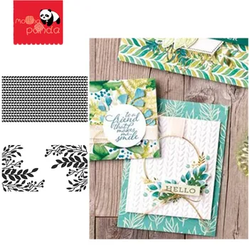 

GREENERY Embossing folders Plastic For Scrapbooking DIY Template Fondant Cake Photo Album Card Making