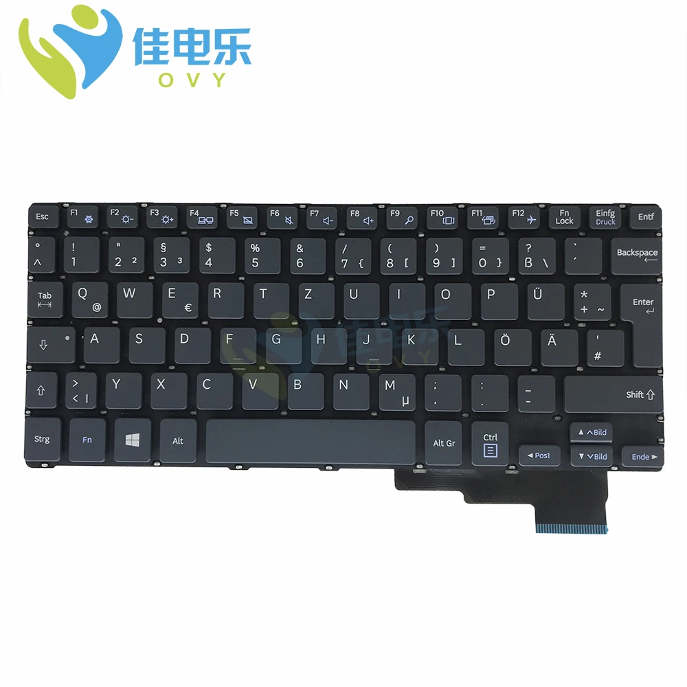 

OVY GR Replacement keyboards for Samsung Galaxy book 2 gray laptop keyboard GR German version bigÂ enterÂ key NSK MX0PN best sell