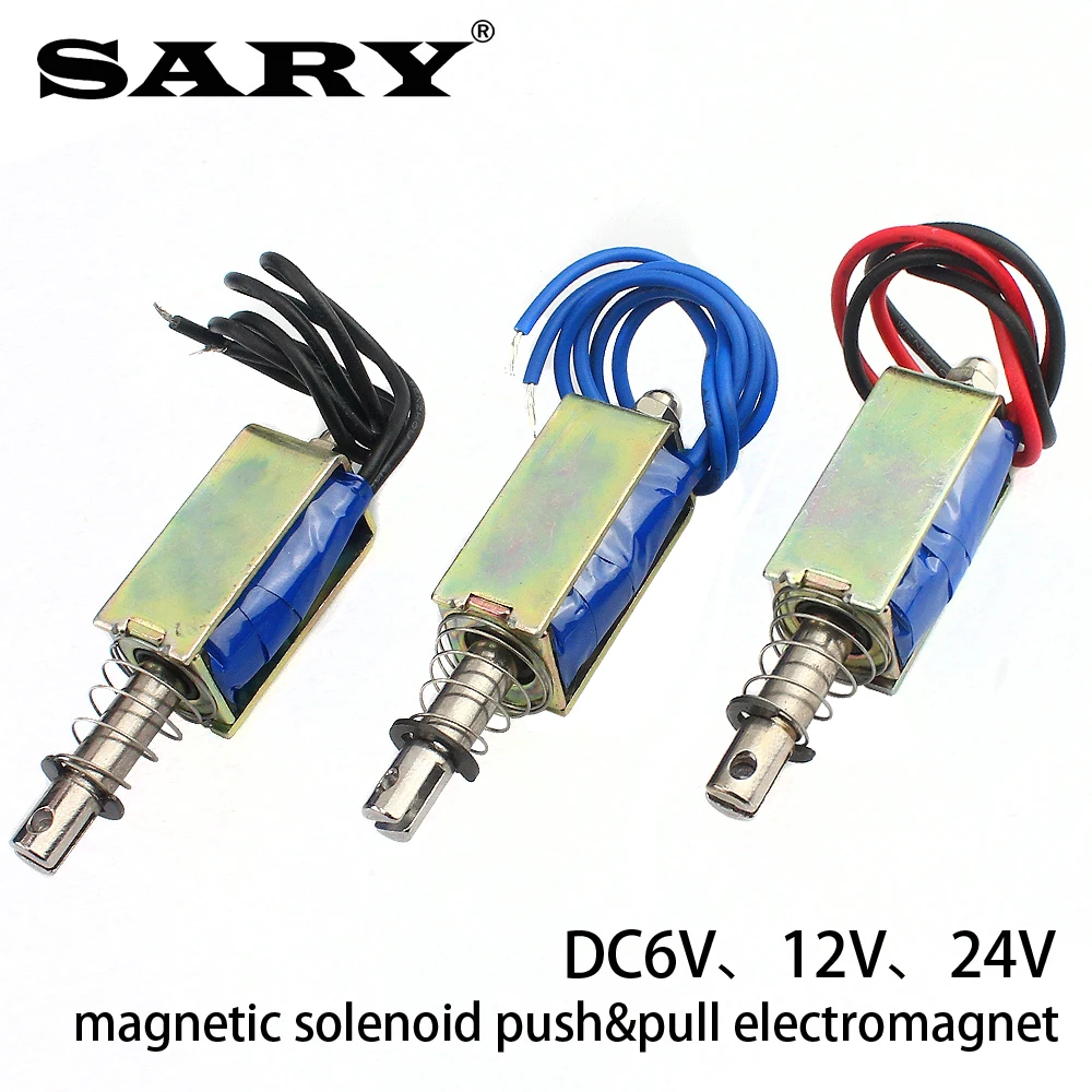 Solenoide magnético de LY-05, electroimán de marco abierto DC6V 12V 24V, carrera de válvula solenoide de 10mm, fuerza de mantenimiento de 700g