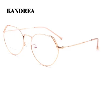 

KANDREA 2020 Summer Women Ultralight Metal Glasses Frame Fashion Girl Cat Eye Eyeglasses Frames Oversized Optical Myopia Eyewear