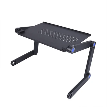 

Portable Adjustable Aluminum Laptop Desk Ergonomic Table Stand With Mouse Pad