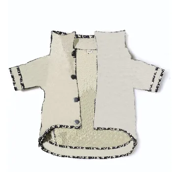 

French Bulldog Denim Jacket Dog Winter Clothes for Small Dogs Print Luxury Puppy Costume Corgi Clothing Pomeranian Coat Pet Coat