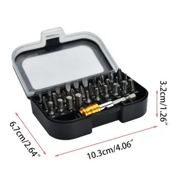 

30 Most Commonly Used Screwdriver Bits +Quick Release Hex Chuck Extension Adaper Y51B