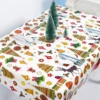 Nappe de Table de noël en PVC, rectangulaire, imprimée, jetable, 110x180cm, pour fête, dîner, nouvel an, décoration, 1 pièces ► Photo 2/6