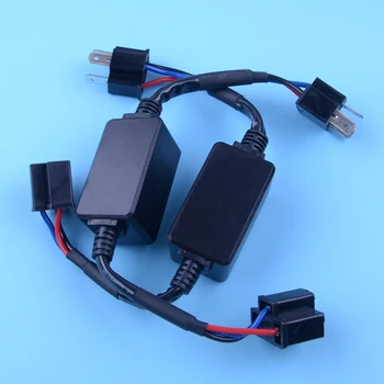 

12V 2pcs Headlight LED Canbus H4 HB2/9003 Decoder Anti-Flicker Load Resistor Error Warning Canceller