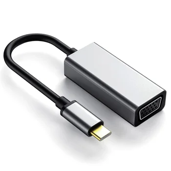 

Type-C TO VGA 1080P HD USB C USB C Adapter converter Fro computer laptops mac PC Phone screen