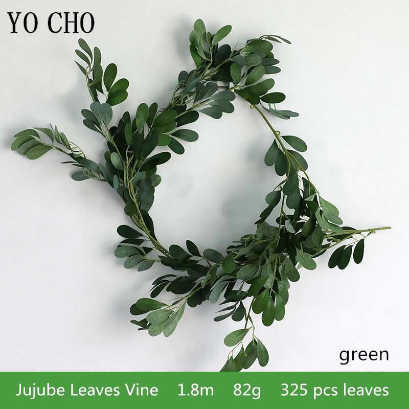 18253-1.8m-h-green 1.8m青枣叶藤条 绿色