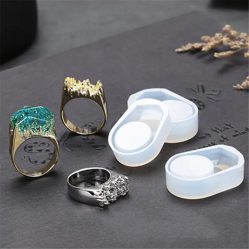 16/17/18mm Silicone Mould Ring UV Resin Epoxy Mold DIY Ring Molds Craft