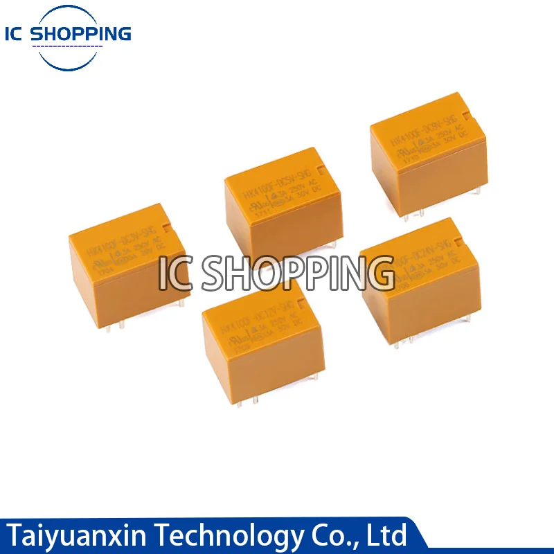 

10PCS Relay HK4100F-DC12V-SHG HK4100F-DC5V-SHG 6 Pin 3A 3V / 5V / 9V / 12V / 24V HK4100F-DC24V-SHG HK4100F-DC3V-SHG