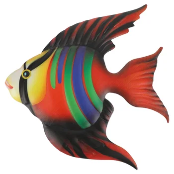 

Metal Fish Wall Decor Outdoor Indoor Art Sculpture Hanging Ocean Decoration