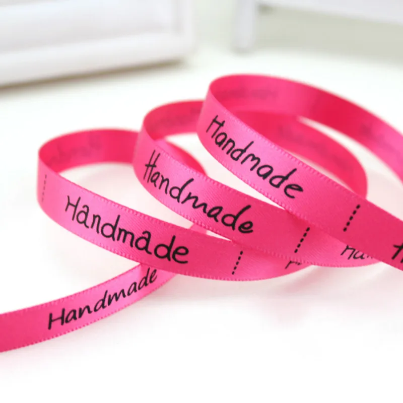 Атласная Лента ручной работы с принтом 3/8 дюйма (10 мм) (2 м)|satin ribbon|printed satin ribbonribbon for