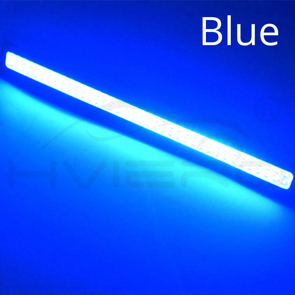 Hviero 1Pcs 17cm Car DRL COB Driving Fog lamp Double Row76Leds Daytime Running lights Auto Waterproof update Ultra Bright LED DC 12V