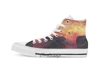

self overcome Custom Casual High Top lace-up Canvas shoes sneakers Drop shipping