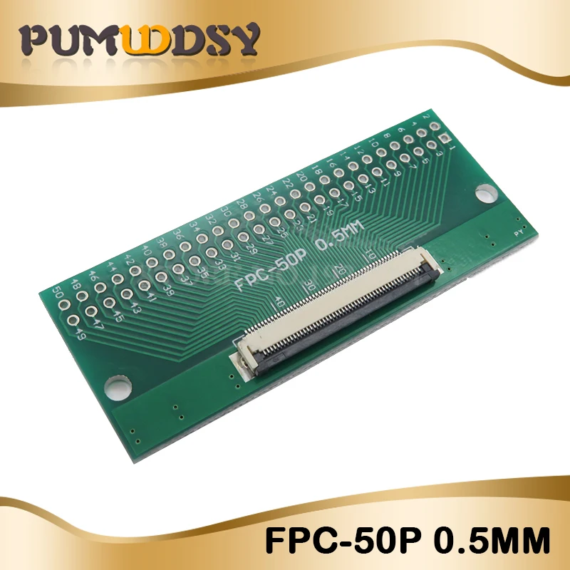 FPC/FFC плоский кабель передачи пластины непосредственно вставляется DIY 0,5 мм расстояние разъем 6 P/8 P/10 P/20 P/30 P/40 P/60 P 0,5 изменение 2,54