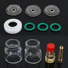 TIG сварочный фонарь короткие газа объектив#12 Pyrex Стекло набор кофейных чашек Запчасти для WP-17/18/26