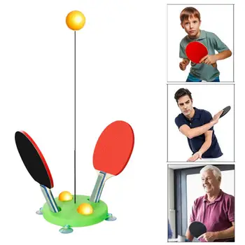 

Table Tennis Ping Pong Training Robot Household Suction Cup Table Tennis Training Device Soft Shaft Training Machine
