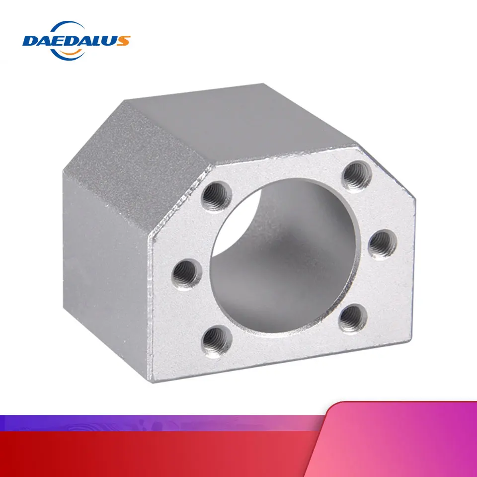 

Housing Nut Aluminium Alloy Ballscrew Nut Bracket Holder For inner diameter 16mm Ball Nut SFU1605 SFU1610 Ball Screw cnc parts