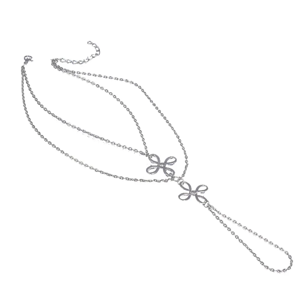 Women Barefoot Beach Multi Tassel Toe Chain Link Foot Jewelry Anklets Chain Ankle Bracelet accesorios mujer Anklet boho leg