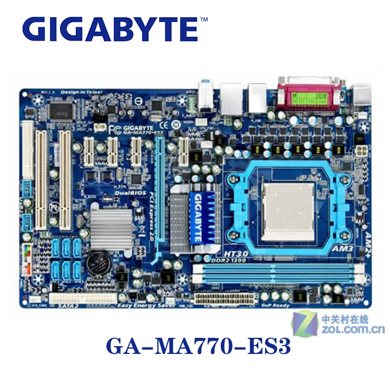Разъем AM3 для AMD 770 Gigabyte материнская плата DDR2 8 ГБ GA системная настольных ПК ATX б/у PCI