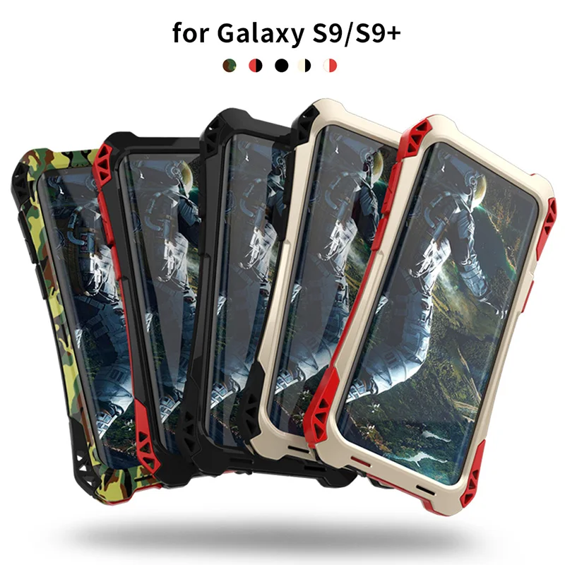 Противоударная силиконовая рамка для Samsung Galaxy S9 Plus металлический алюминиевый