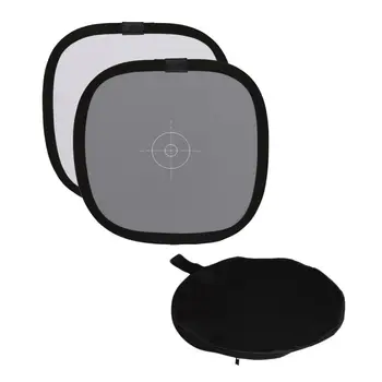

Sale Foldable Gray Card Reflector White Balance Double Face Focusing Board Portable 30cm 18% Focusing Board With Carry Bag