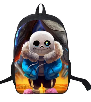 

16 Inch Anime Undertale Backpack For Teenagers Boys Girls School Bags Women Men Travel Bag Children School Mochila