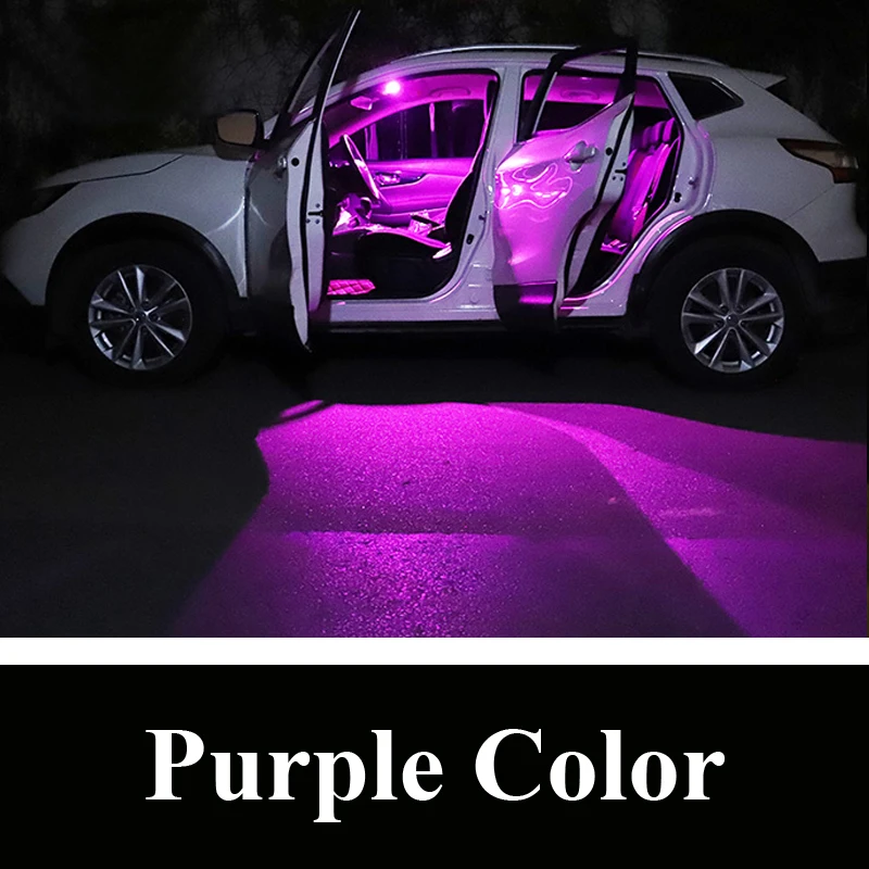 License Plate LED Light Package Kit 2010-2015 Tucson Purple Interior 