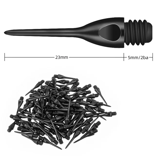 Punte Morbide Per Freccette 2BA | 200 Pezzi In Nylon Con Filettatura - Foto 12