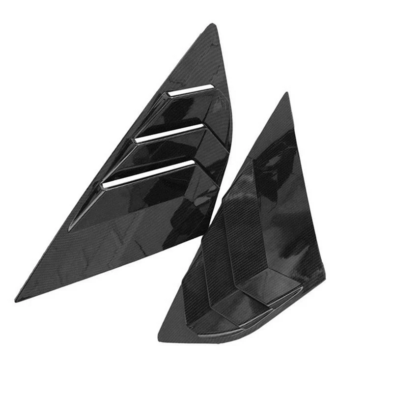 

Fit for Fo rd Focus St Rs Hatchback Carbon Fiber Color Window Side Louvers Vent 2012-2018