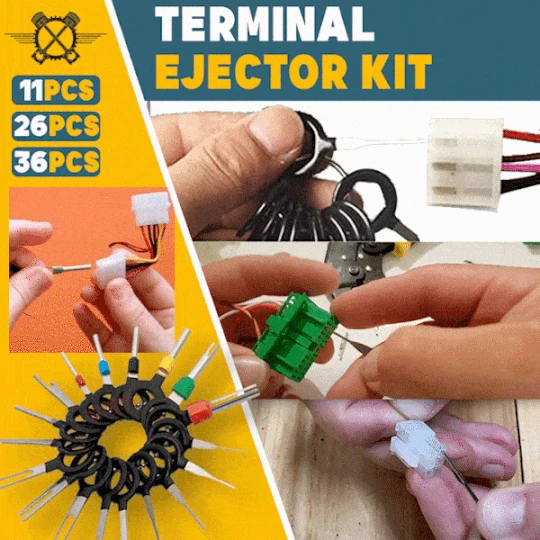 

Terminal Ejector Kit Car Removal Tool Wire Plug Connector Extractor Puller Release Pin Electrical Wiring Crimp Connector Pin