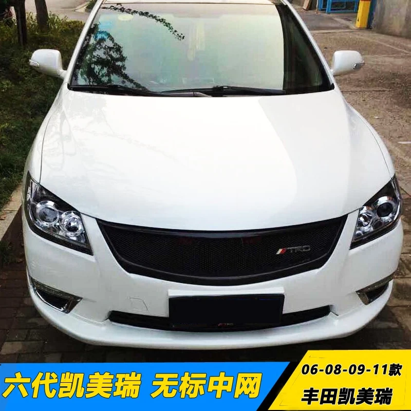 

For Toyota Camry 2006 2007 2008 2009 10 11 Carbon Fiber/ABS Grille Modify Front Grilles Front Center Mesh Grills Car Accessories