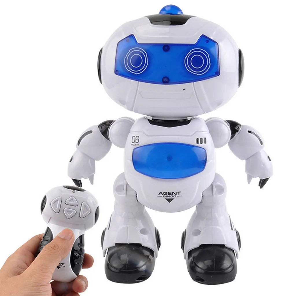 RC музыка& светильник дистанционного Управление робот игрушка интеллигентая(ый) ходьба космический робот игрушка