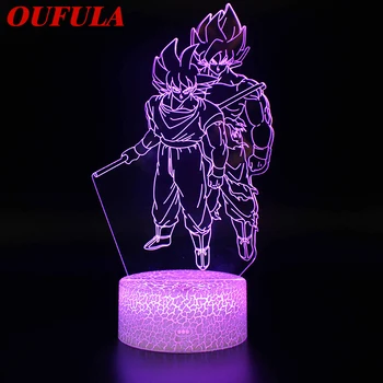 

AOSONG Night LED Lights Novelty 3D lamp Cute Toy Gift 7 Color Cartoon Atmosphere Lamp For Children Kids Room