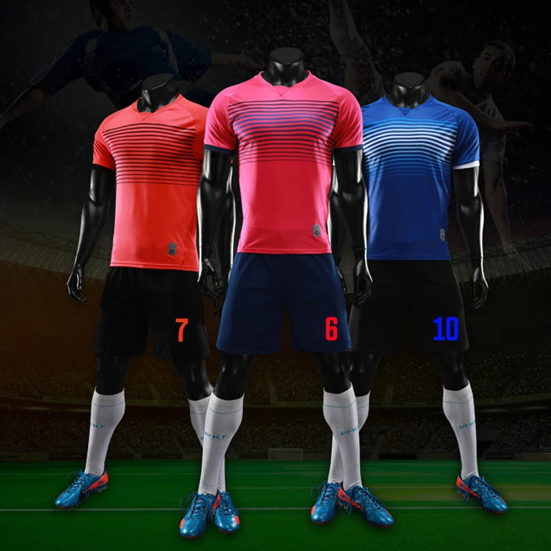 Быстросохнущие футбольные трикотажные комплекты детские костюмы из