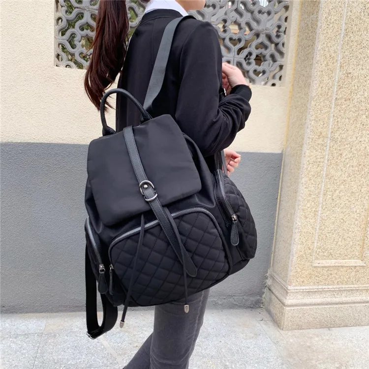 

Backpack Women's New Style Backpack 2020 Korean-style Fashion Casual WOMEN'S Backpack Large Capacity Rhombus Bag