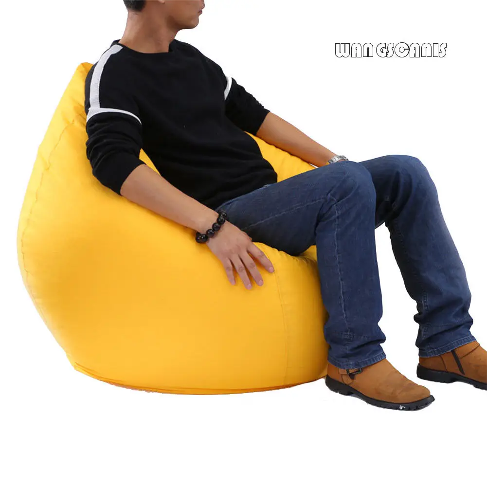 

Waterproof Stuffed Animal Storage/Toy Bean Bag Solid Color Oxford Chair Cover Beanbag