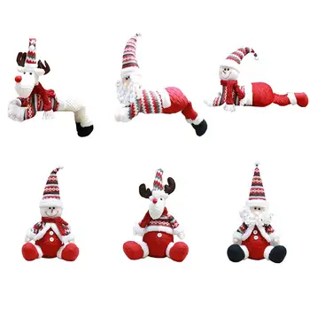 

Christmas Doll Decoration Innovative Santa Snowman New Year Window Christmas Tree Ornament