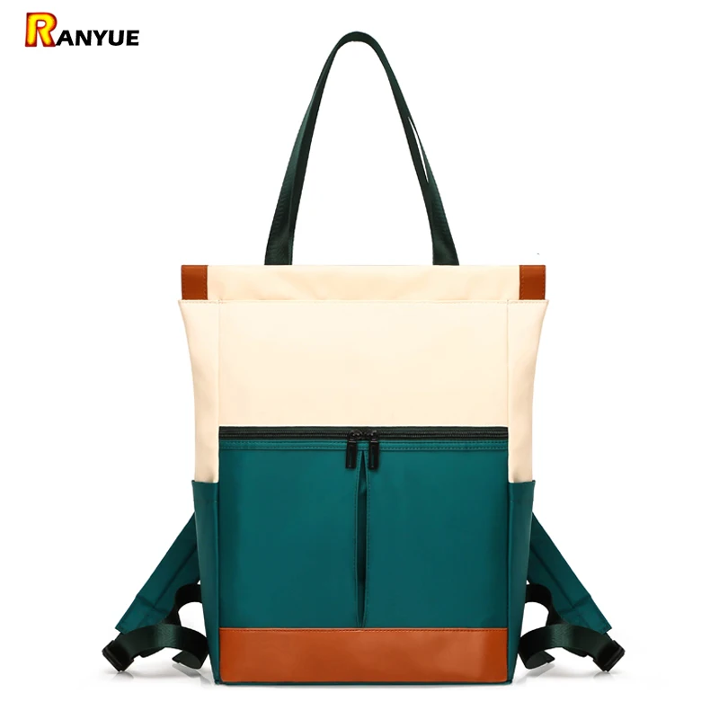 

Nylon Waterproof 15.6 Laptop Backpack Women Large Capacity Ladies Hand Double Shoulder Bags Female Bagpack Satchel Travel Bolsa