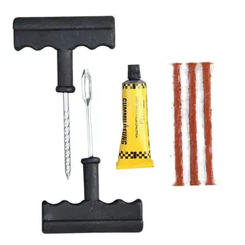 

6Pcs Motorcycle Car Tire Repair Tool Tubeless Tyre Puncture Needle Patch Kit 2019