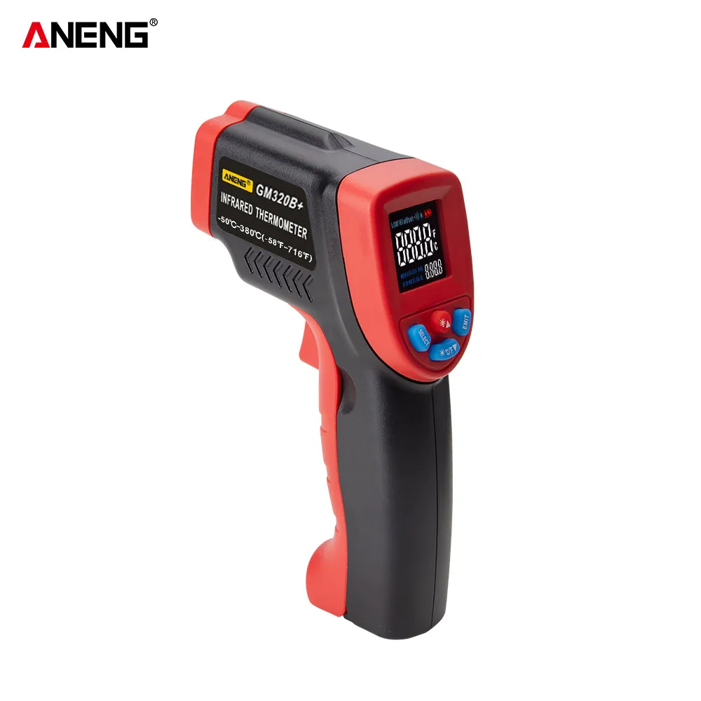 ANENG GM320B+ Бесконтактный цифровой инфракрасный термометр цифровой термометр измеритель температуры ЖК-экран тепловизор