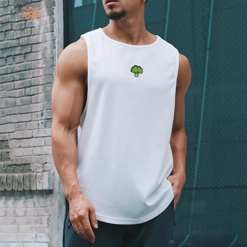 

New Mens Fitness Workout Mesh Casual Tank Top Summer Fashion Musculation Quick Dry Vest Clothing Bodybuilding Sleeveless Shirt